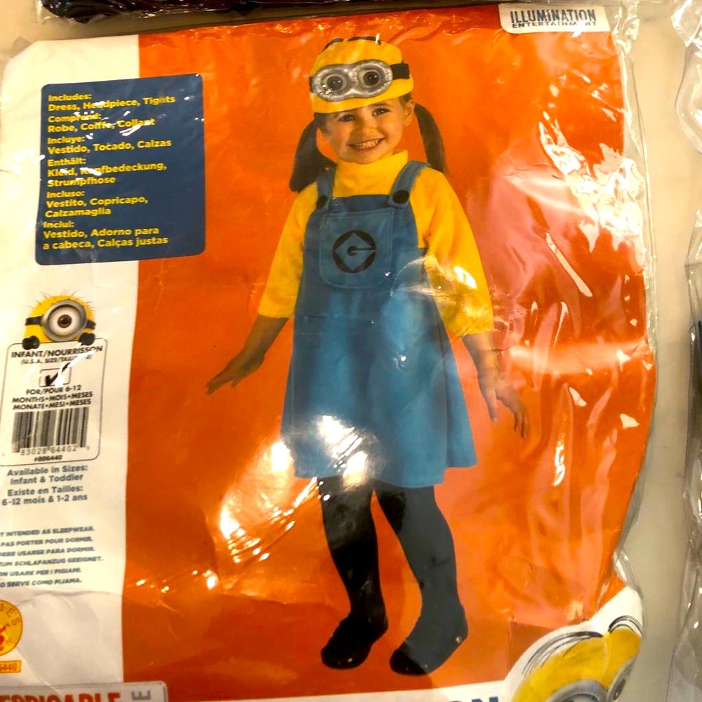 Minion costume 1-2 years old